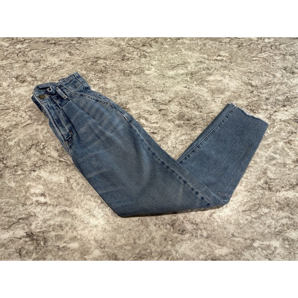 Hollister Ultra High-Rise Mom Jeans 0R W24xL27  Vintage Stretch Blue